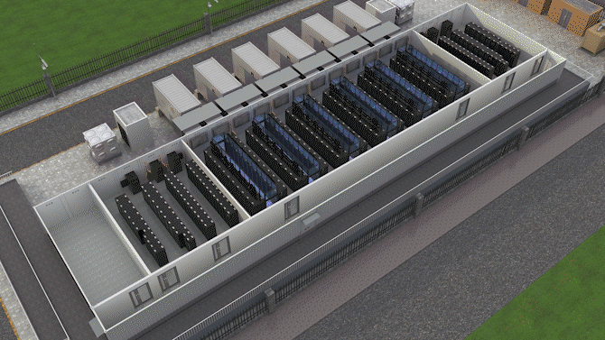 Prefabricated modular DC: FusionDC