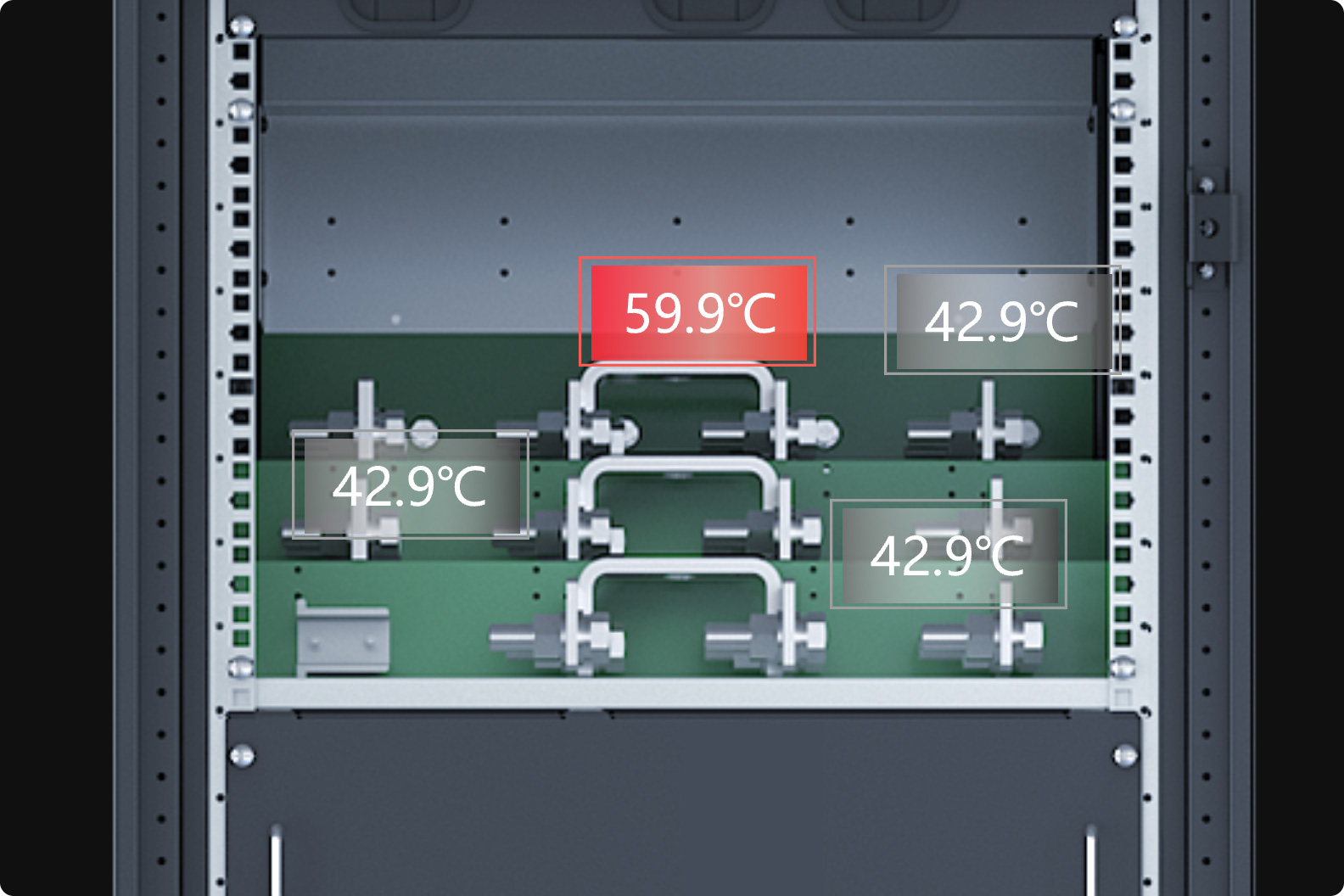 Intelligent copper bar temperature detection
