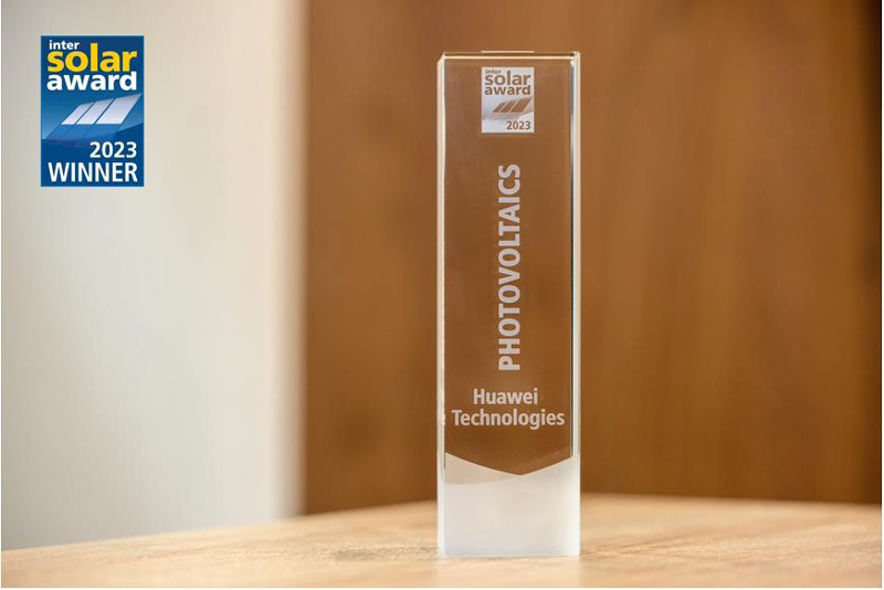 Huawei FusionSolar's Smart PV Inverter SUN2000-330KTL Wins the Intersolar AWARD 