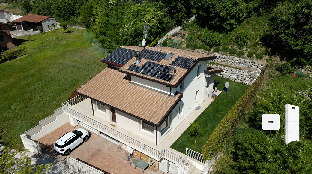 Έργο συστήματος τριφασικών οικιακών Φ/Β 6 KWp, Λάγκο ντι Γκάρντα, Ιταλία