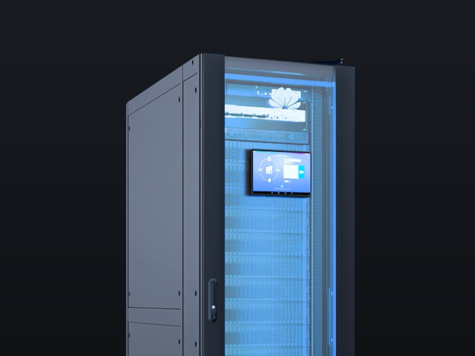 Contained cabinet, efficient cooling